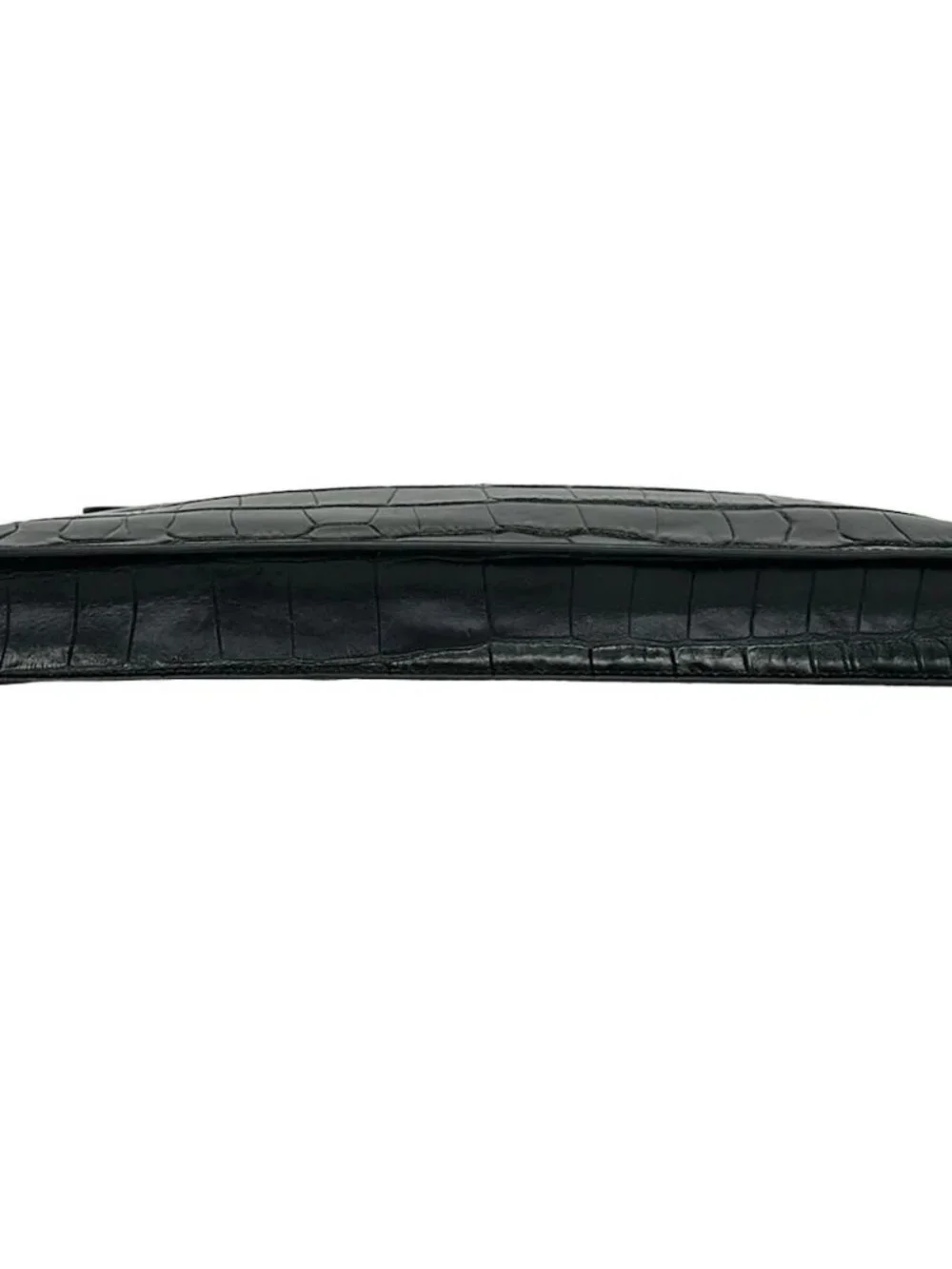 COACH Manhattan Convertible Slim Messenger Bag 25992 Black Leather Clutch Bag